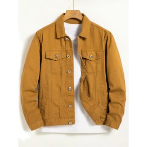Denim Jacket Rust Color (EXCLUSIVE)
