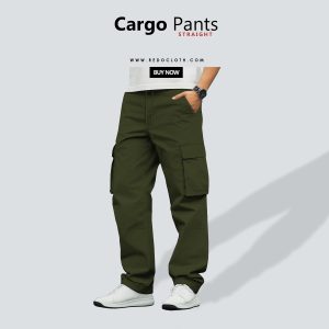 Cargo Pants Olive green (straight)